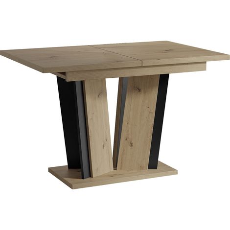 Mesa Goodyear 130, Roble Artisan, 75x80x120cm, Alargamiento, Aglomerado laminado