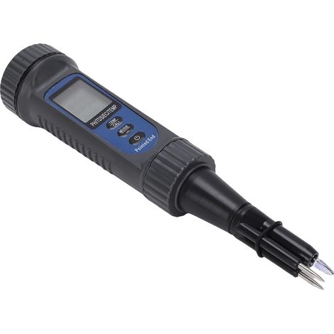 PH-mètre 0,00 à 14,00 PH EC TDS avec Compensation Automatique de la Température pour Levain, Fromage, Viande, Sol, Cosmétiques (1/5)