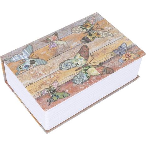 Cassaforte a forma di libro con serratura a combinazione, cassaforte portatile Adatta per gioielli, argento, 18,2 x 11,8 x 5,7 cm, (1/5)