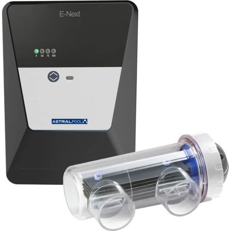 Astralpool – Electrolyseur piscine E-Next 12 – Désinfection jusqu'à 180 m³ – Protection IP45 – Autonettoyage toutes les 2-3 heures (1/10)