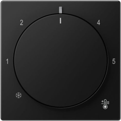 PLAQUE THERMOSTAT A NOIR MAT REFERENCE JUNG A1749BFSWM)