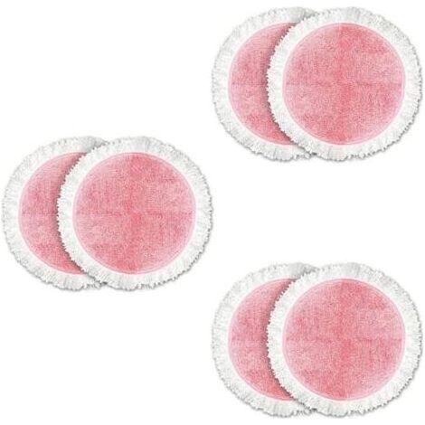 6-teiliges Set Ersatz-Dampfmopptücher, Reinigungspads für elektrische Wischmopps der Serien 8 und 9, Ersatzteile für Bodenwischer (1/4)