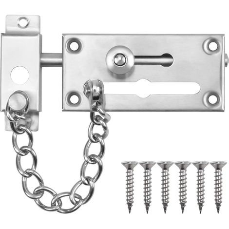 Catena per porta, lucchetto di sicurezza in acciaio inox, serratura antifurto solida S-AquaForge (1/5)