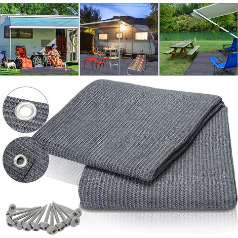 Vingo – Tapis d'auvent étanche 250x300CM – Résistant aux intempéries – Antidérapant et respirant – Pour camping, tentes et pique-niques (1/4)