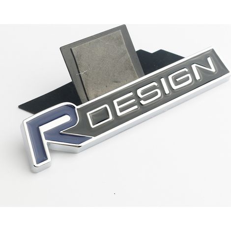 Emblème de calandre Volvo R Design bleu et argent pour XC60 et V70 (1/4)