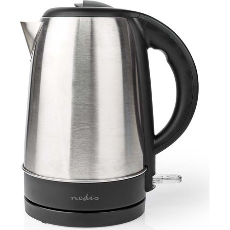Wasserkocher 17 l edelstahl aluminium schwarz drehbar um 360 grad verstecktes heizelement strix steuerung boil dry funktion 52950 (1/5)