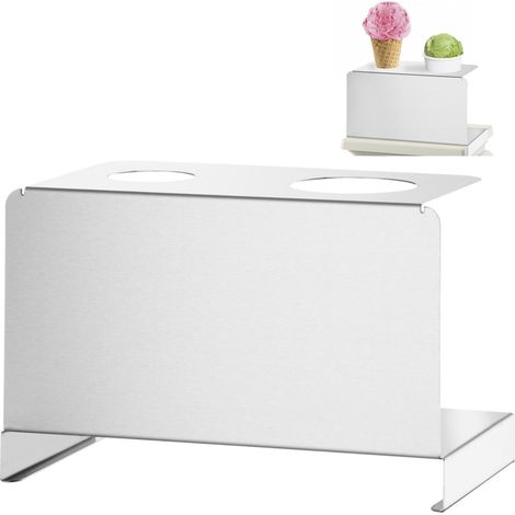 Soporte para obleas de helado, plato de pesaje, 2 orificios, 45 mm, 65 mm - Hendi 755754 (1/3)