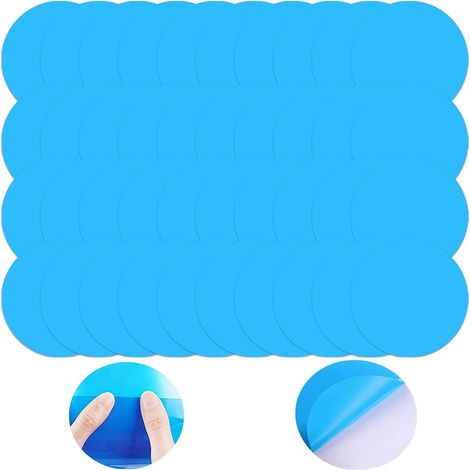Kit Reparacion Autoadhesivo Para Forro De Piscina - 20 Patches De PVC Azul - Para Piscinas Desmontables Y Articulos Hinchables - 20 Unidades (1/5)