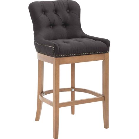 Sgabello Lakewood Stoffa antico-chiaro nero (1/5)