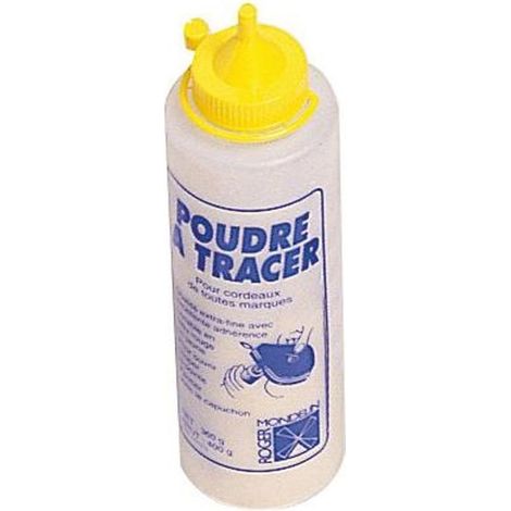 Mondelin – Poudre à tracer 400g – Poudre bleue et rouge pour marquage intense – Résistante aux intempéries – Compatible avec tous les cordeaux