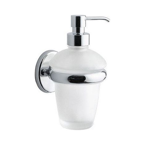 Inda - Dispenser sapone Colorella cromo lucido/vetro satinato