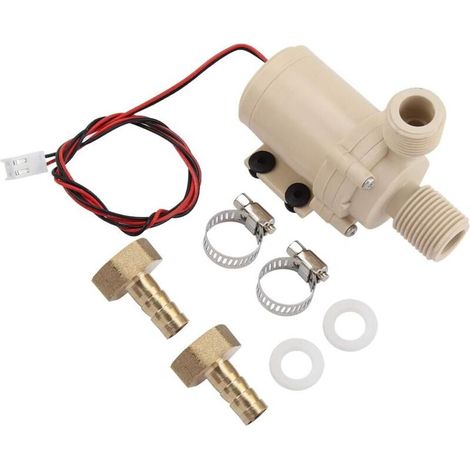 Pompe A Eau 12v, Pompe À Eau Solaire De CC 12v Pompe De Circulation D'Eau Chaude/Refroidissement (1/5)