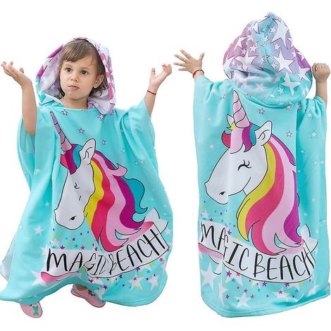 Adorable poncho-cape de plage et de bain pour enfants (1/5)