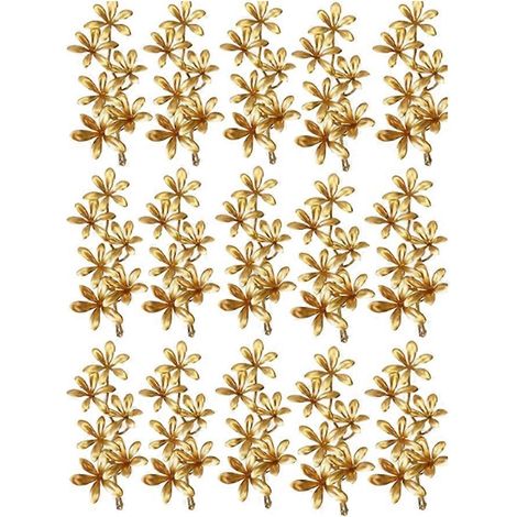 50 fleurs artificielles pour centre de table, vase, remplissage de bougies flottantes, mini-fleurs pour table de mariage (1/5)