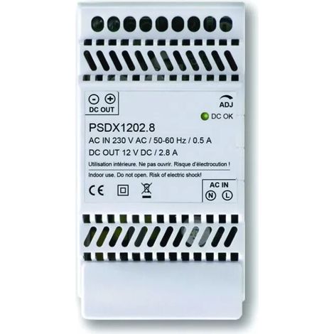 ALIMENTATION RAIL DIN 24VCC/2,5A 3M 3 MODULES