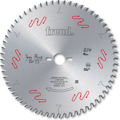 Gubia para paneles revestidos por las dos caras FREUD - Gubia Ø303 3,2/2,2 AL30 Z60 - - F03FS05073 -LU3B 0300