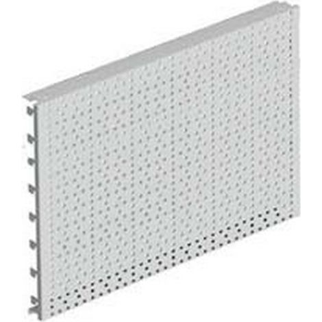 1PZ FONDALE IN LAMIERA FORATO MM.400H GRIGIO RAL 7035 - mm.665 l.x400 h.