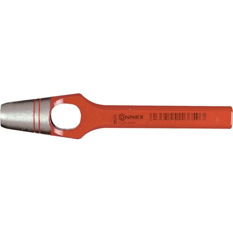 Henkel-Locheisen 10 mm Chrom-Vanadium rot lackiert Meißel