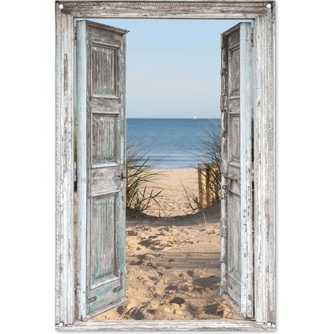 POSTER DE JARDIN Dune - Plage - Vue - Été 80x120 cm (1/5)