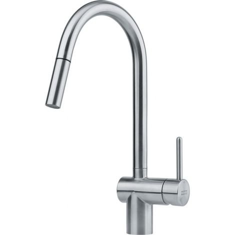 Franke Leda Neo - Miscelatore da lavello FC 0047 con bocca di erogazione estraibile, acciaio inox 115.0590.047 (1/3)