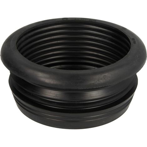 Le Sanitaire – Raccord en caoutchouc cannelé DN110 – Diamètre 110 mm int. x 125 mm ext. – Connexion pour tuyaux en fibrociment – Usage professionnel