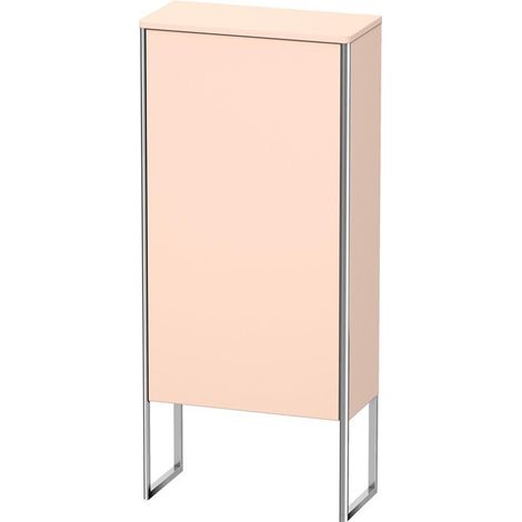 Armadio Duravit XSquare a mezza altezza 50,0x23,6 cm, 1 anta, cerniera destra, 2 ripiani in vetro, Colore (anteriore/corpo): Albicocca Perla di seta opaco laccato opaco - XS1304R2020