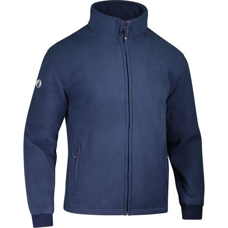Veste Polaire de Travail Doublee Polyester 350 g/m2 - Fermeture Zippee - Coloris Marine - Taille TXXL