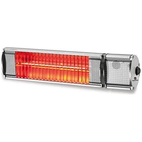 Kemper Soleado 1500W calefactor exterior plateado