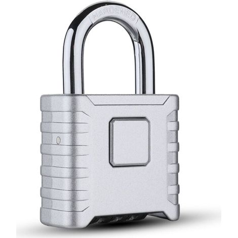 Digit Combination Lock, Outdoor Waterproof Padlock, Heavy Duty Anti-Theft Combination Lock with 8mm Lock, Outdoor Garage Door Lock - Silver MUMU (1/4)
