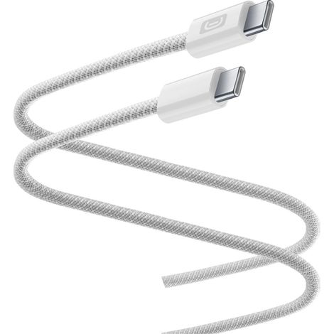 Cellularline Flexforce Câble en silicone tissé USB-C vers USB-C