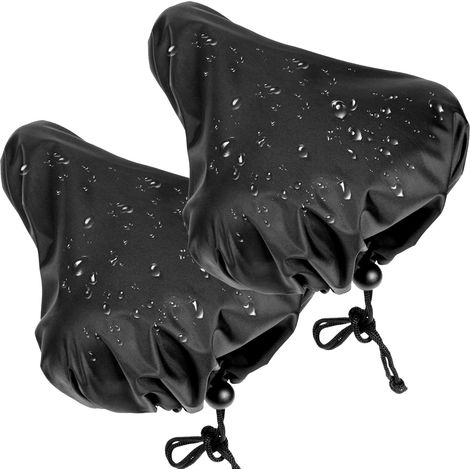 Housse de selle pour VTT - Lot de 2 housses de pluie imperméables pour selle de vélo-AquaForge (1/5)