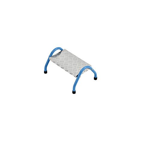 Escalerilla de tubo de acero  estándar  1 peldaño  en azul