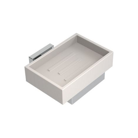 PORTA SAPONE MOD. TREND- Nero Opaco cm12xh.6,7x10,9- METAF- pezzi 1 (1/2)