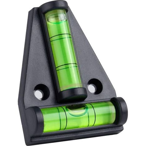 Niveau à bulle,petit niveau à bulle magnétique en forme de T avec 2 bulles de nivellement.Ensemble de 4,accessoires de camping-car,stabilisateurs, caméras ou autre mise à niveau d'équipement (1/3)