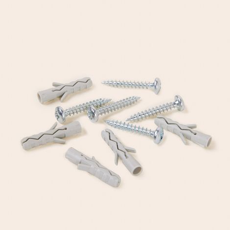 Lot de 5 vis et chevilles en Pour finaliser l'installation de vos supports berceau RAYIA