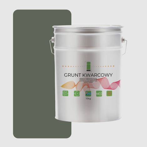 Imprimación de cuarzo para yeso de silicona, para hormigón arquitectónico, 15 kg, verde, F466 (1/5)