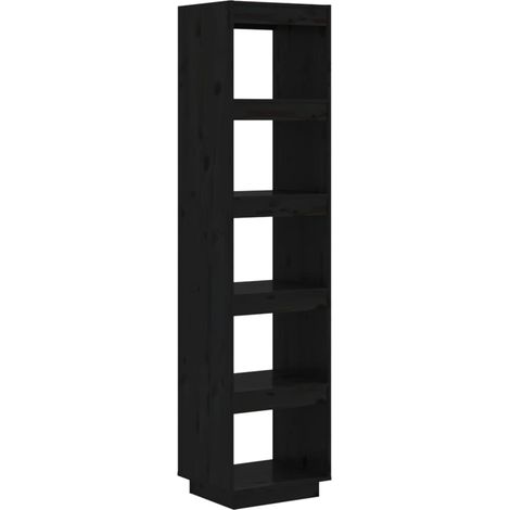 Maison Exclusive - Bücherregal/Raumteiler Schwarz 40x35x167 cm Ma
