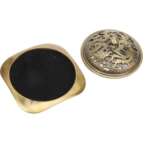 Brûle-encens antique en métal robuste, élégant et décoratif, porte-bâtons d'encens raffiné pour offrir, intérieur et cérémonie, design vintage durable. (1/5)