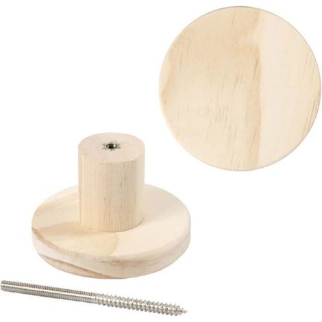 Porte-manteau - 54405 - Bois massif - Beige - Intérieur