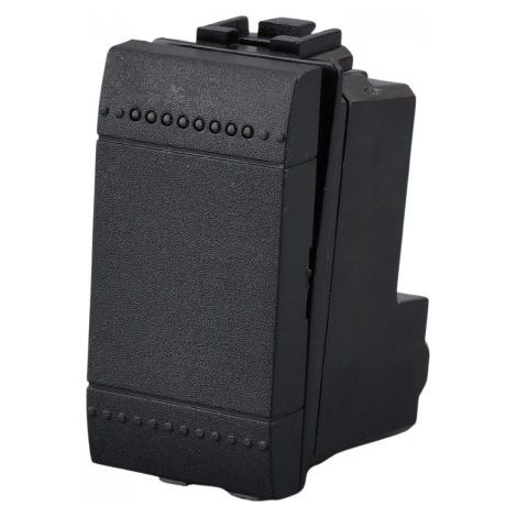 Deviatore 1P 16A 220V MBL Nero 1M Compatibile Bticino Living International BLN0801
