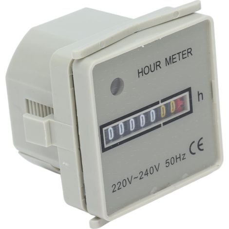 Compteur horaire mécanique HM2/UWZ48 – Tension 220-240V – Puissance 0,3W – Plage de temporisation 0-99999,99H – Installation intégrée (1/5)