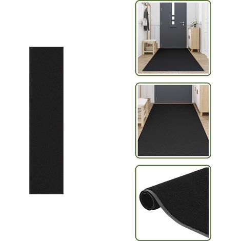 Paillasson noir 115x500 cm - Paillasson - Paillasson De Porte - Paillasson De Bienvenue - Paillasson De Porte Extérieur (1/5)