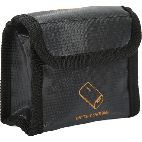 Sac de protection pour batteries DJI FPV (3 batteries) : antidéflagrant, ignifugé et résistant aux hautes températures. (1/5)