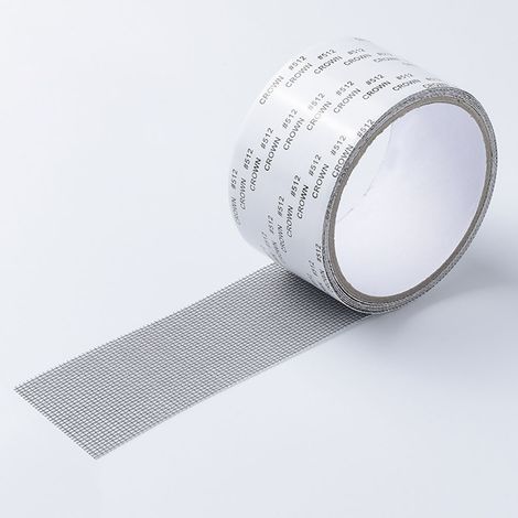Moustiquaire fenetre Écran fenêtre réparation subvention porte rideau moustiquaire gaze trou patch auto-adhésif Velcro trou patch anti-moustique artefact (gris foncé) (1/5)