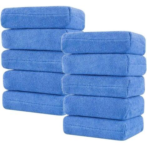 10 Pcs Éponge de Nettoyage en Microfibre, Polonais Mousse Éponge Applicateur Voiture Tampon Applicateur en Mousse pour Un véhicule Propre beauté