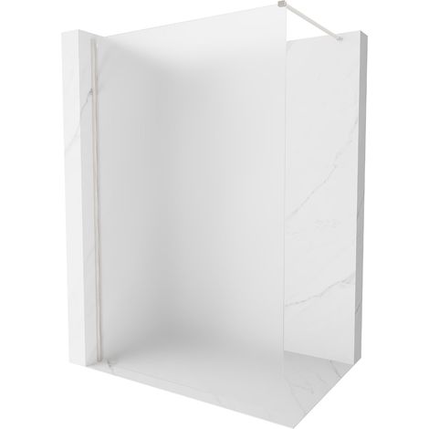 Mexen Kioto-X panel de ducha Walk-in 130 x 200 cm, esmerilado 10 mm, níquel cepillado - 800-130-101-97-30-X (1/5)