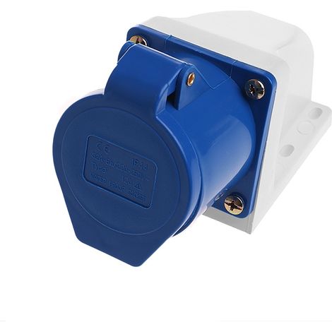 Prise de courant industrielle, 32 ampères, 3 broches, 220v-250 volts, étanche IP44, 2P + E 32A, 1 pièce (1/5)
