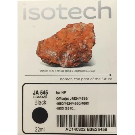 Cartucho de tinta Isotech JA545 HP 901 negro