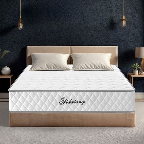 Matelas 140x190 cm Memoire de Forme Premium, Matelas 2 Places, Hybride Mousse & Ressorts Ensachés, Épaisseur 28 cm, H3 Moyenne Ferme (1/5)
