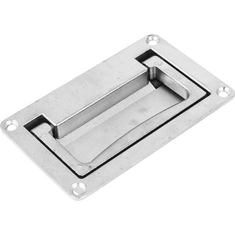 1 Poignée - Poignée Pliable - Alliage De Zinc - Pour Armoire Électrique Et Coffret Industriel - 11 X 7 Cm - Espacement Des Trous 100 X 58 Mm (1/3)